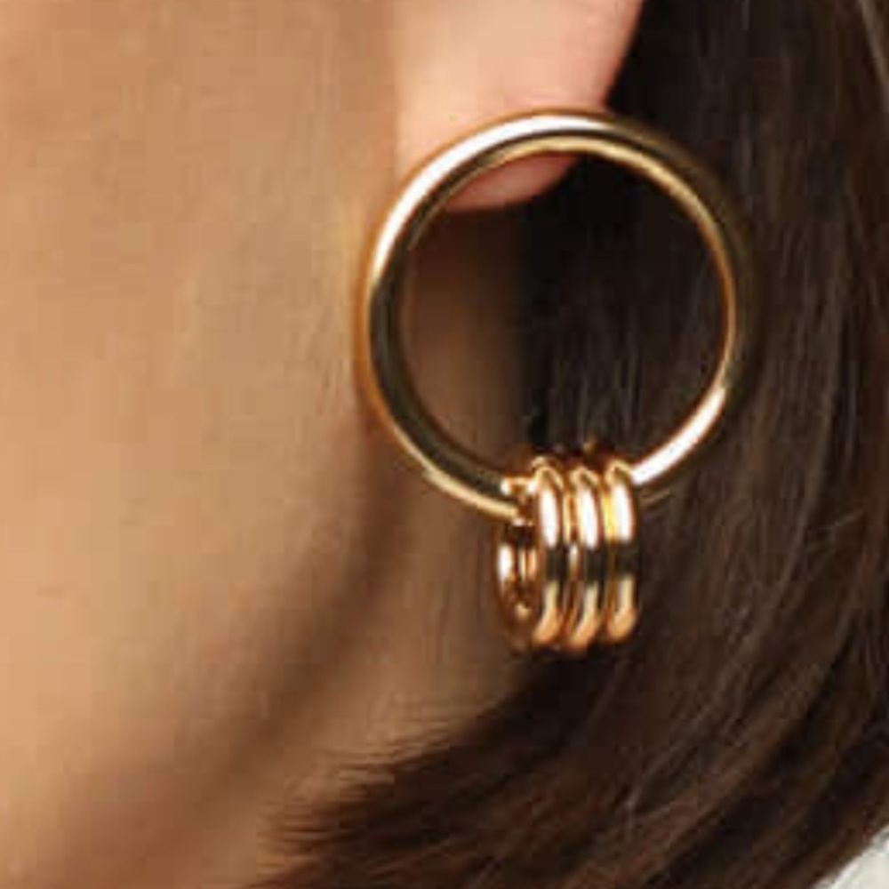 NWT Oak+Fort silver earrings - Picture 2 of 5